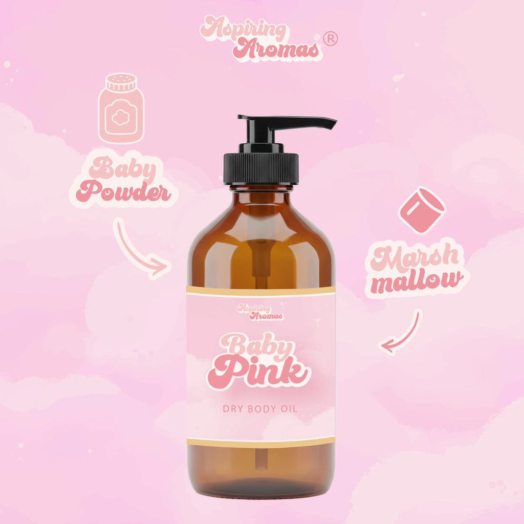 Aspiring Aromas Baby Pink Dry Oil: 5ml sample size